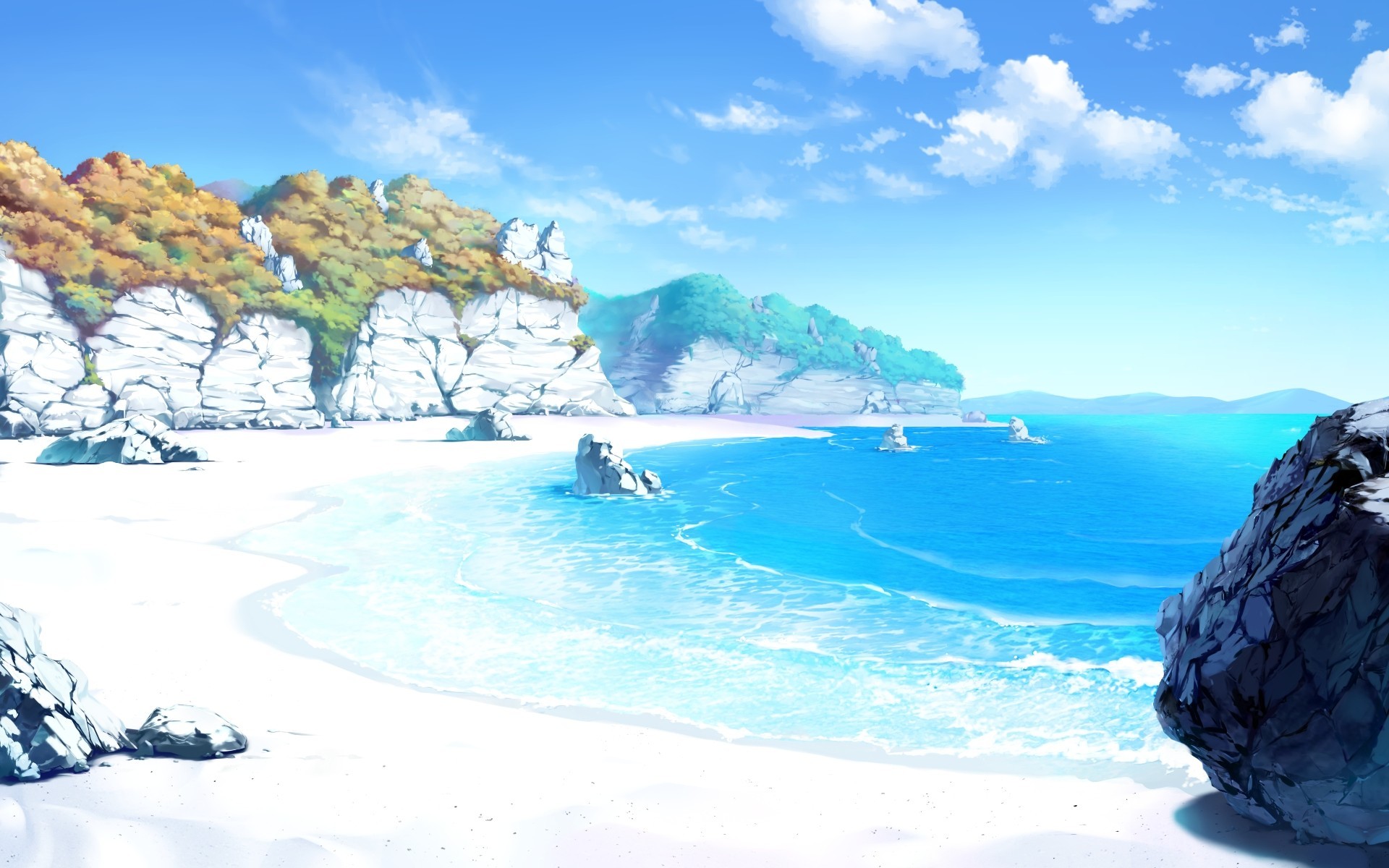 Detail Anime Beach Wallpaper Nomer 14