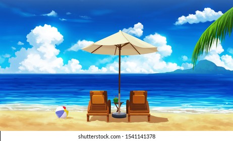 Detail Anime Beach Wallpaper Nomer 16