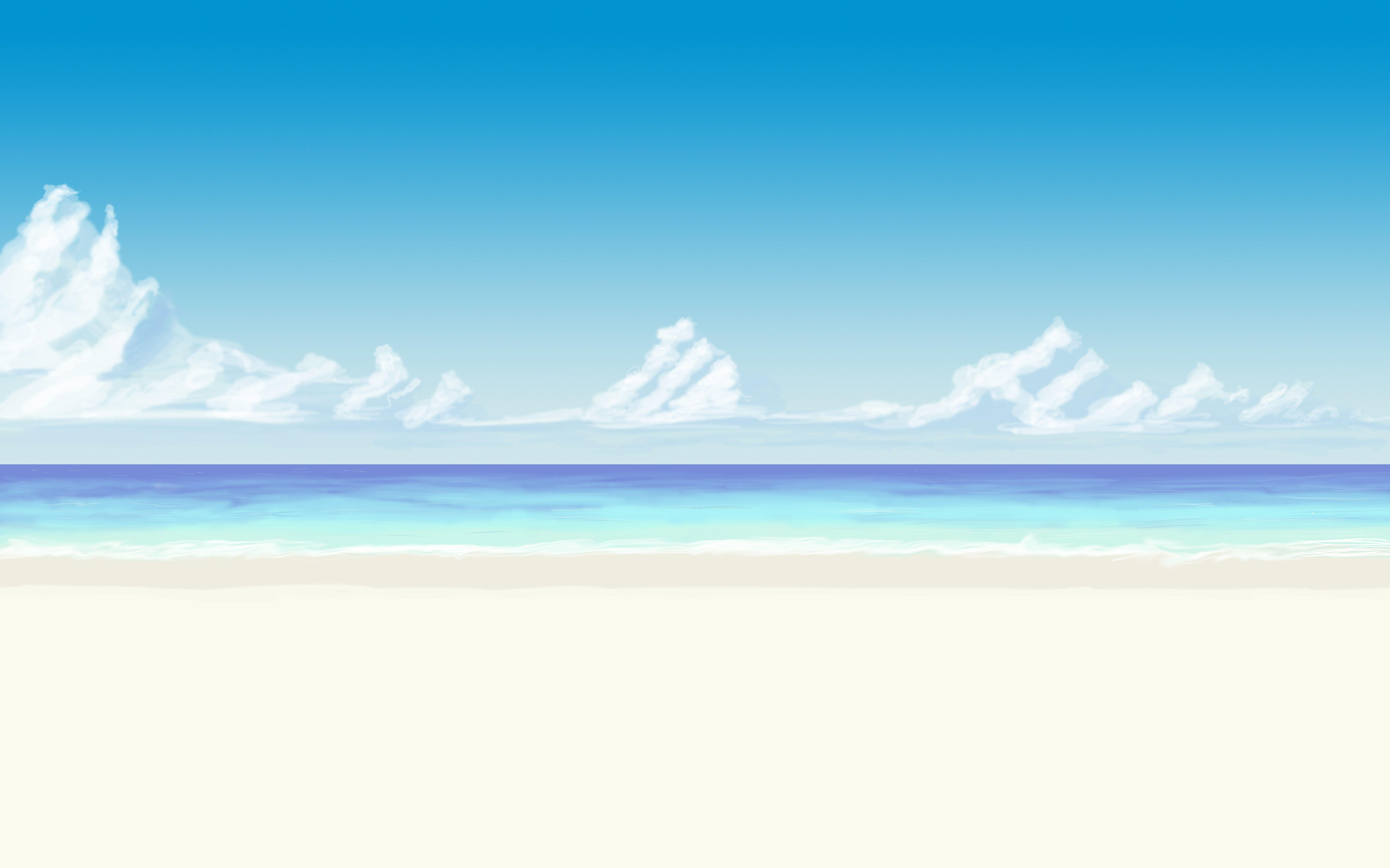 Detail Anime Beach Wallpaper Nomer 3