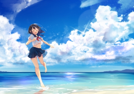 Detail Anime Beach Wallpaper Nomer 27