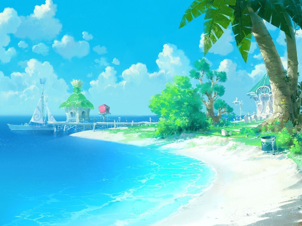 Detail Anime Beach Wallpaper Nomer 4