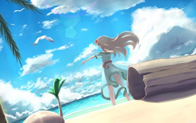 Detail Anime Beach Wallpaper Nomer 34