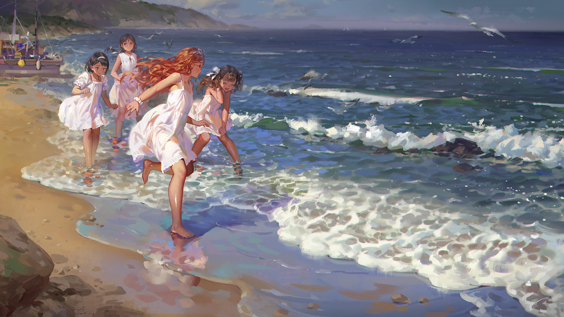 Detail Anime Beach Wallpaper Nomer 51