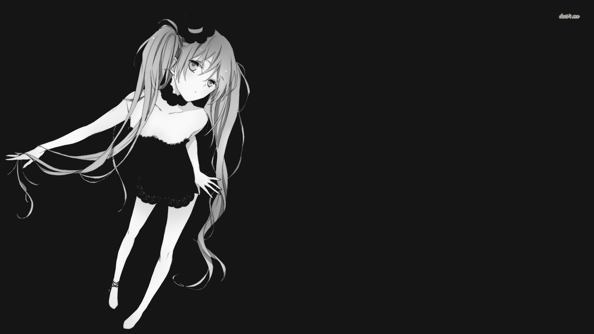 Detail Anime Black And White Wallpaper Nomer 22