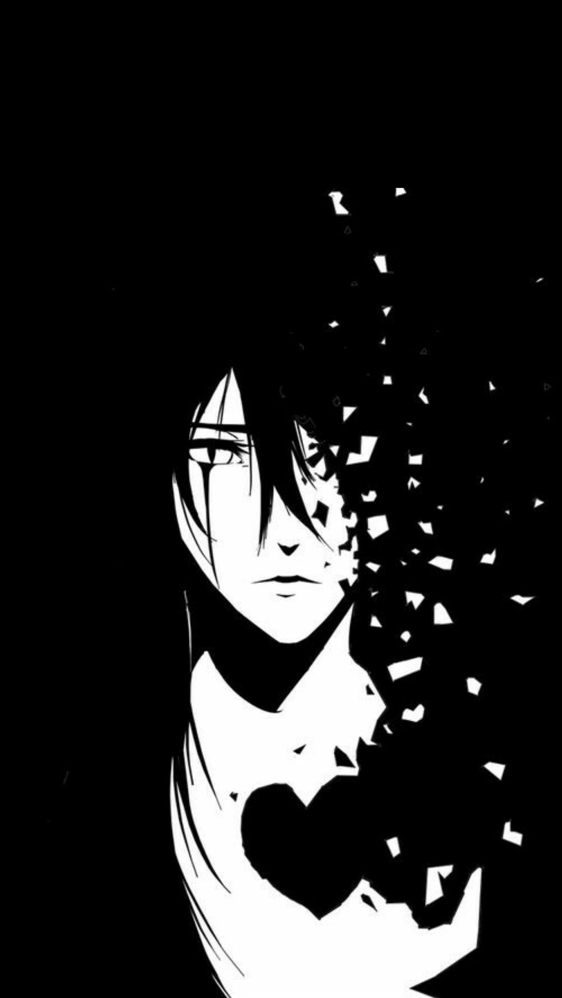 Download Anime Black And White Wallpaper Nomer 4