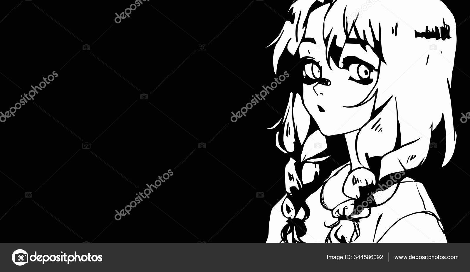 Detail Anime Black And White Wallpaper Nomer 39