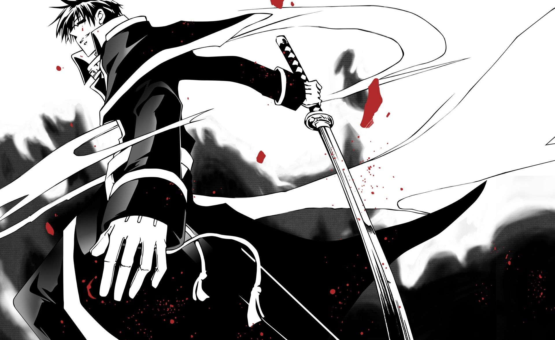 Detail Anime Black And White Wallpaper Nomer 8