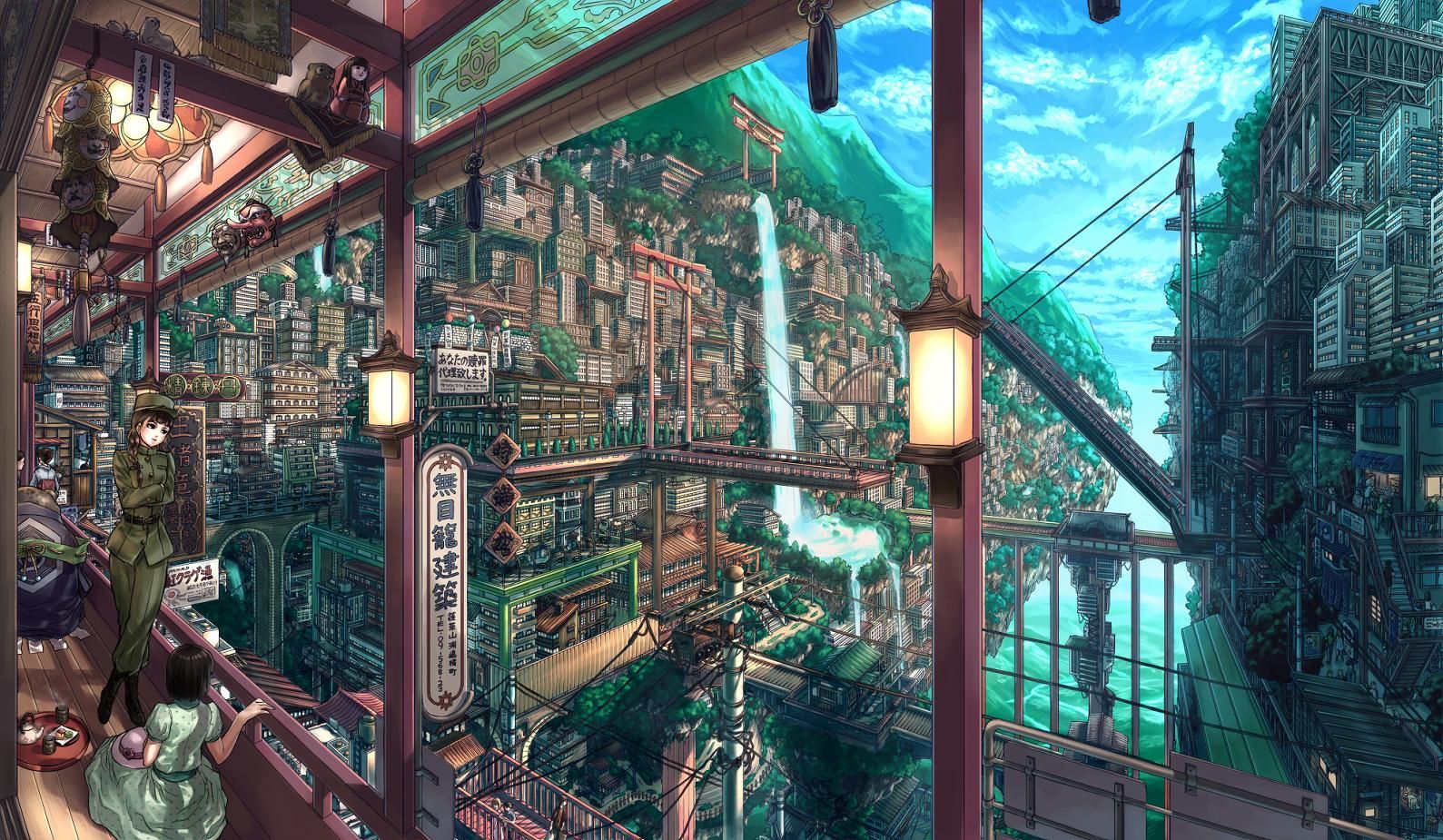 Detail Anime City Background Nomer 28