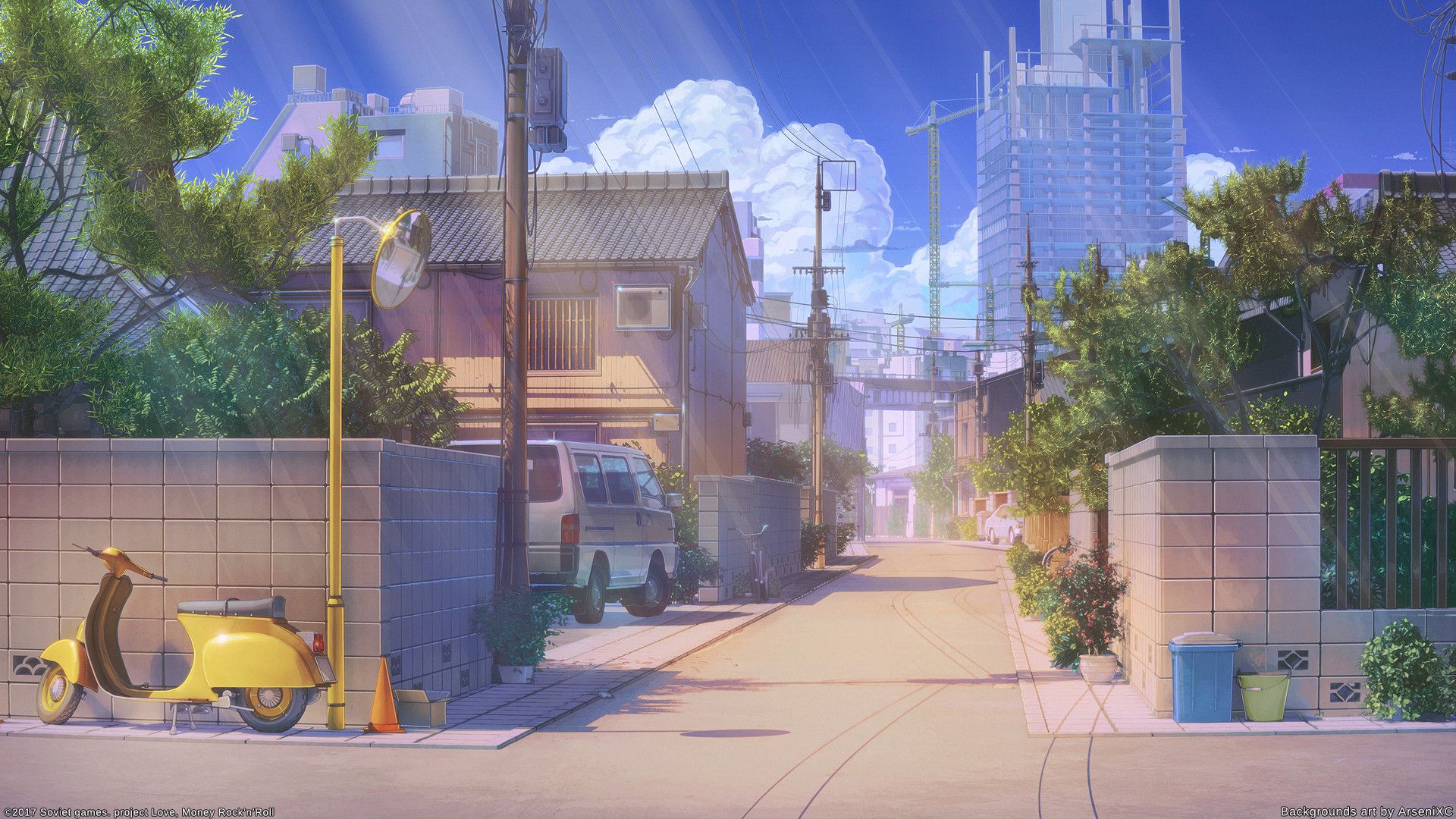 Detail Anime City Street Background Nomer 3