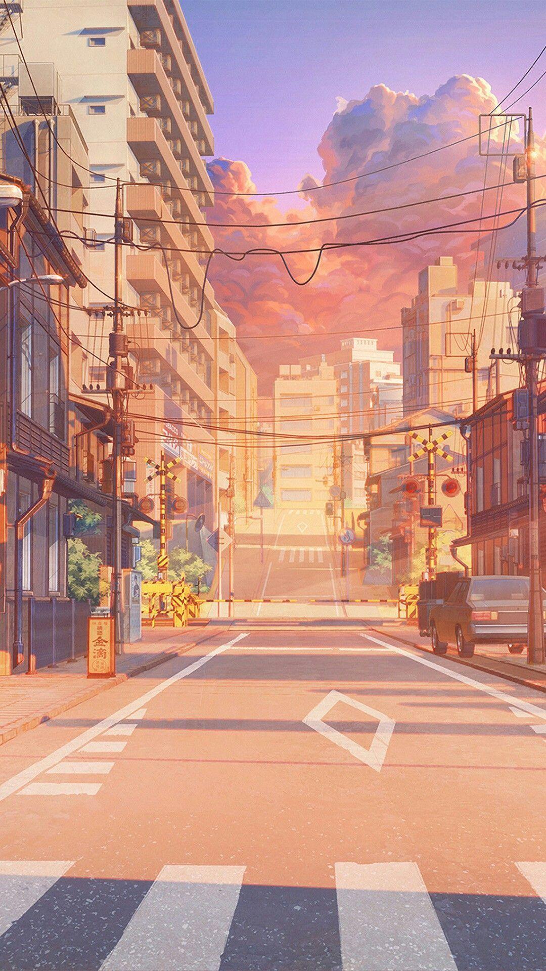 Detail Anime City Street Background Nomer 25