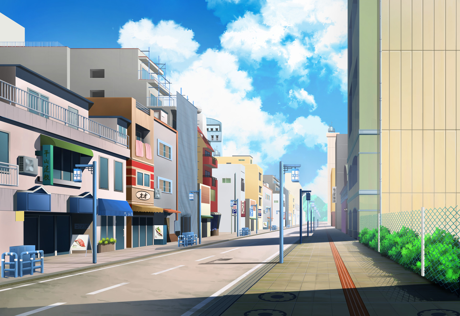 Detail Anime City Street Background Nomer 28