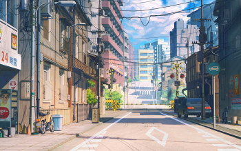 Detail Anime City Street Background Nomer 31