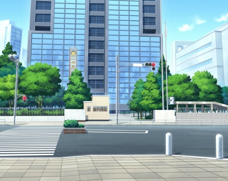 Detail Anime City Street Background Nomer 40