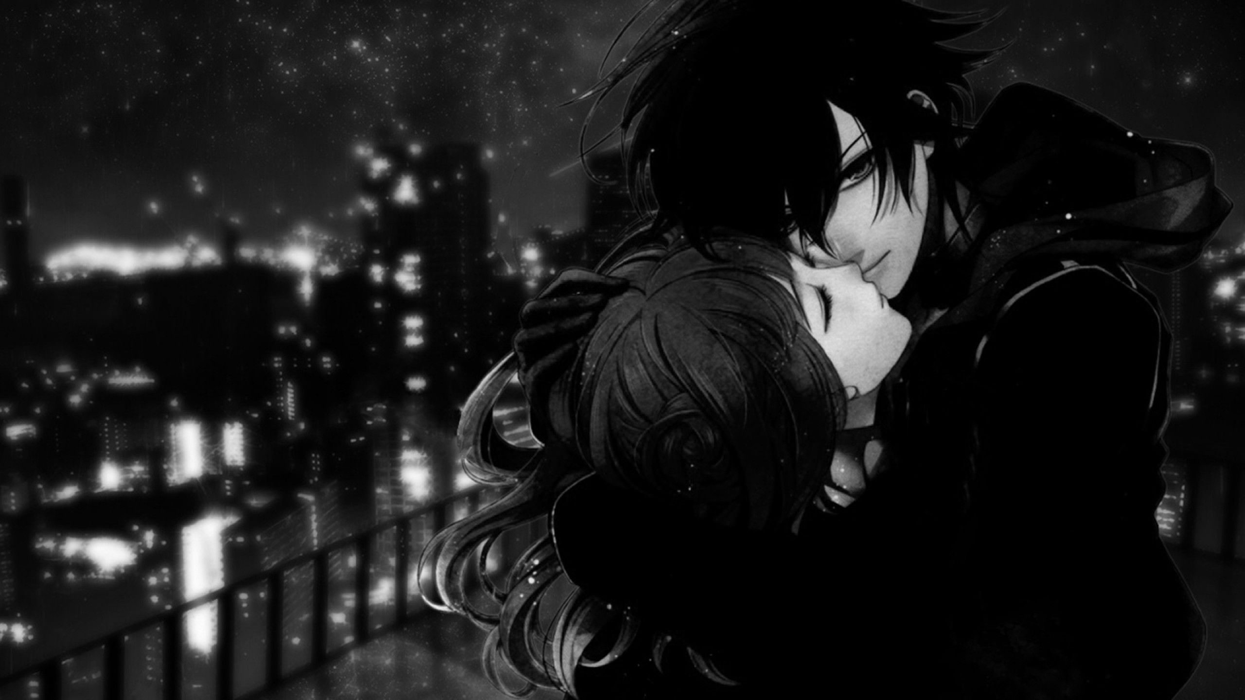 Detail Anime Couple Black And White Nomer 21