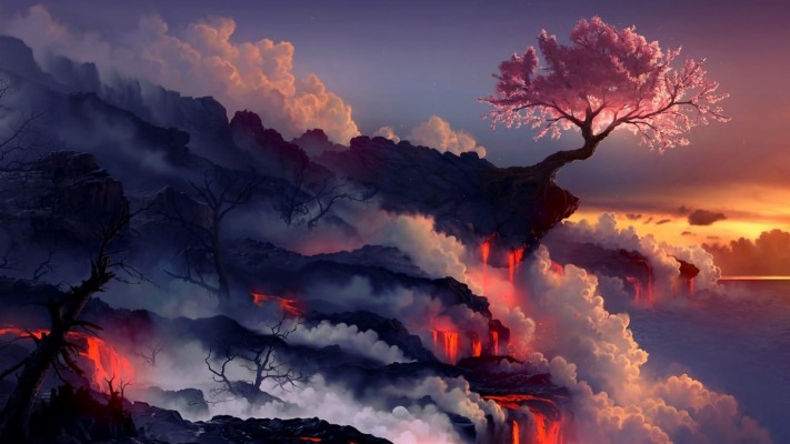 Detail Anime Fantasy Landscape Wallpaper Nomer 20