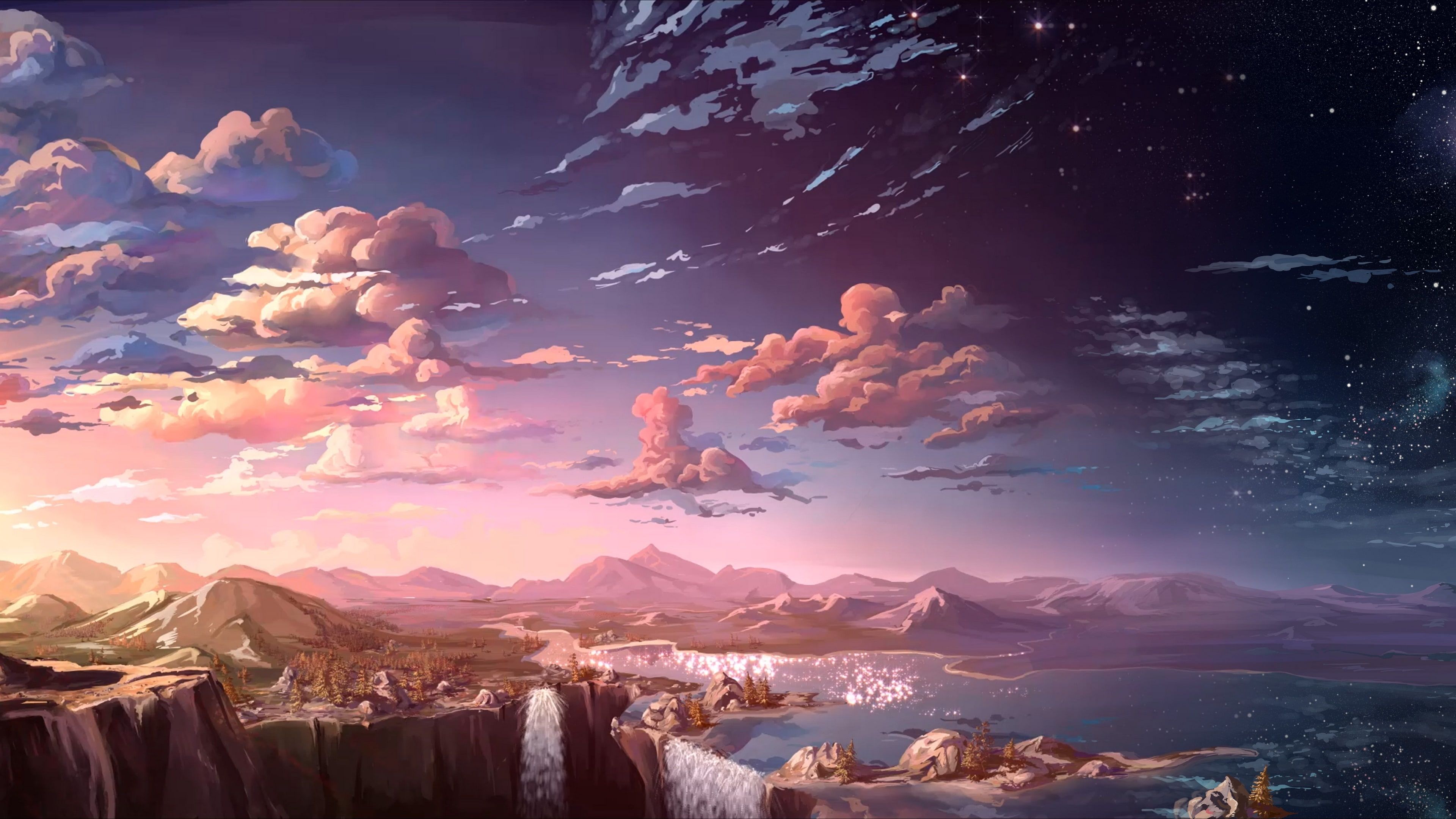 Detail Anime Fantasy Landscape Wallpaper Nomer 27