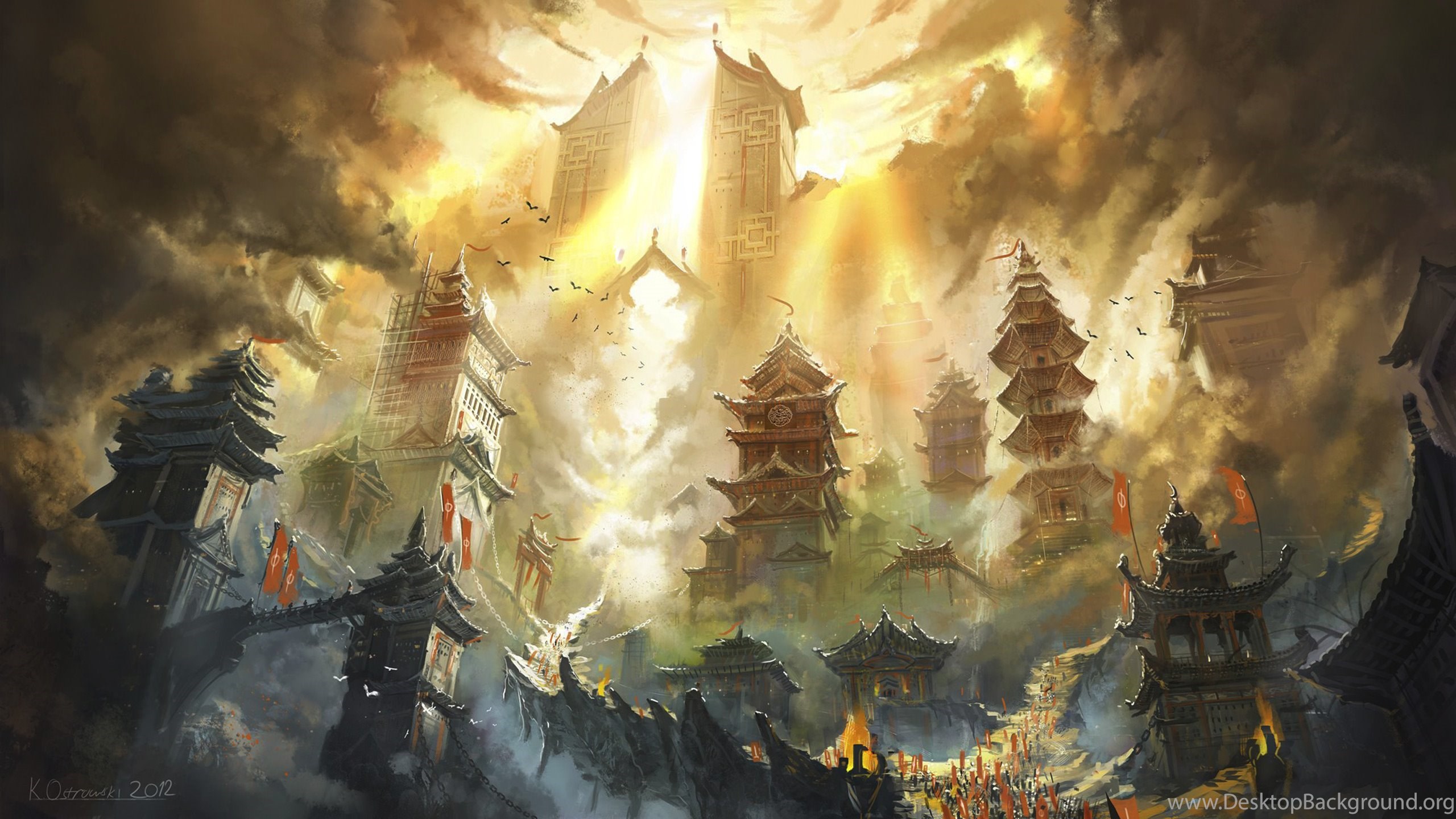 Detail Anime Fantasy Landscape Wallpaper Nomer 32