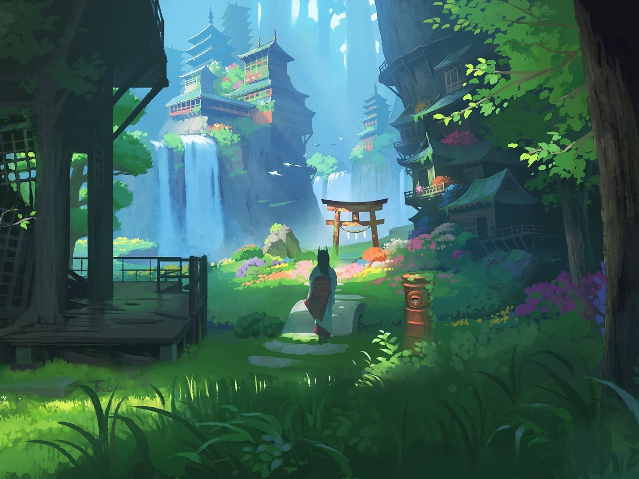 Detail Anime Fantasy Landscape Wallpaper Nomer 34