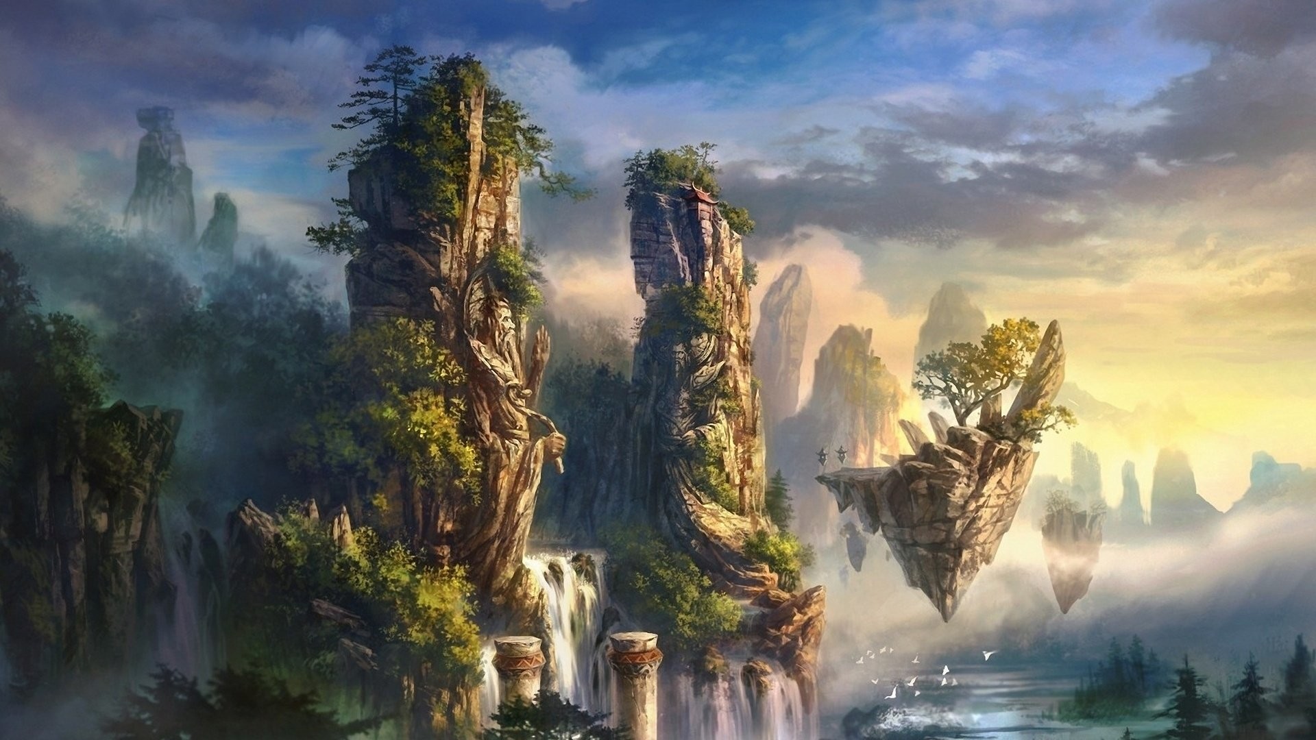 Detail Anime Fantasy Landscape Wallpaper Nomer 5