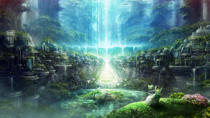 Detail Anime Fantasy Landscape Wallpaper Nomer 41
