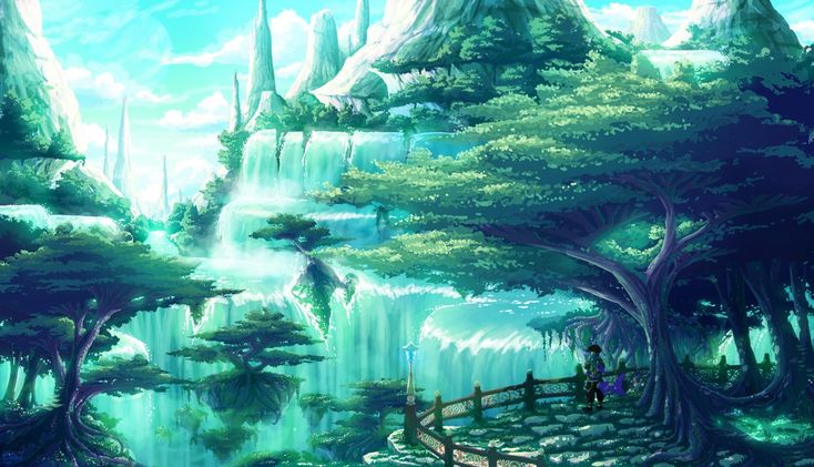 Detail Anime Fantasy Landscape Wallpaper Nomer 53