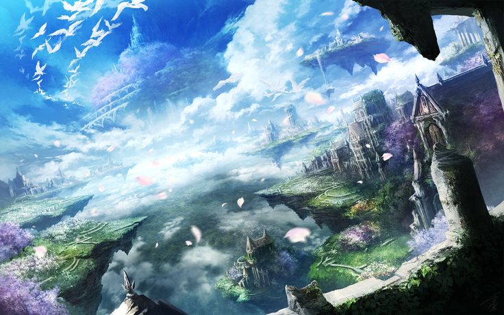 Detail Anime Fantasy Landscape Wallpaper Nomer 9