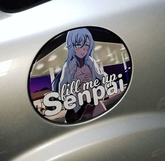 Detail Anime Gas Cap Sticker Nomer 4