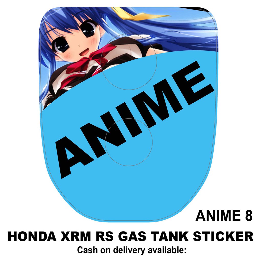 Detail Anime Gas Cap Sticker Nomer 38