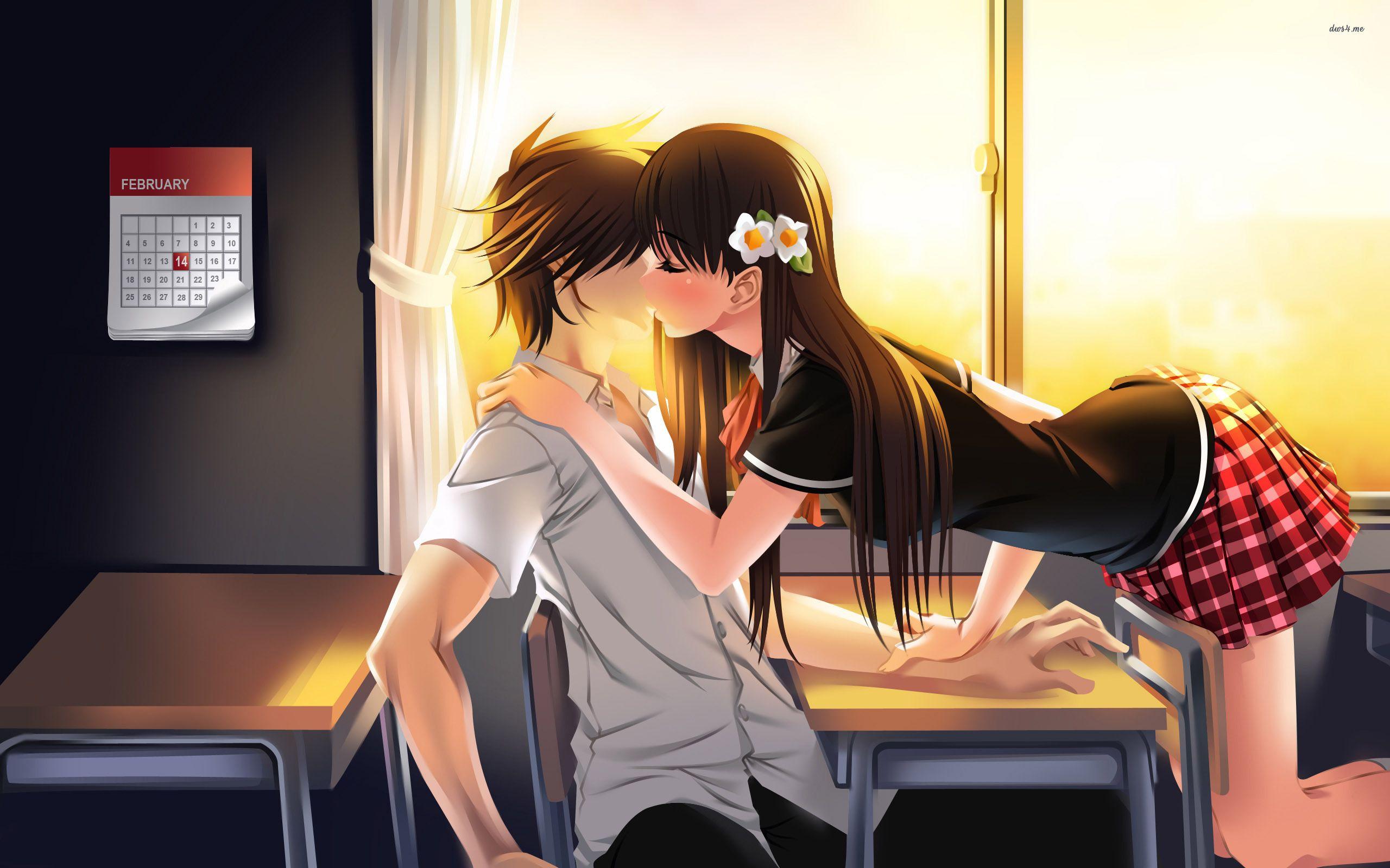 Detail Anime Kiss Wallpaper Nomer 23