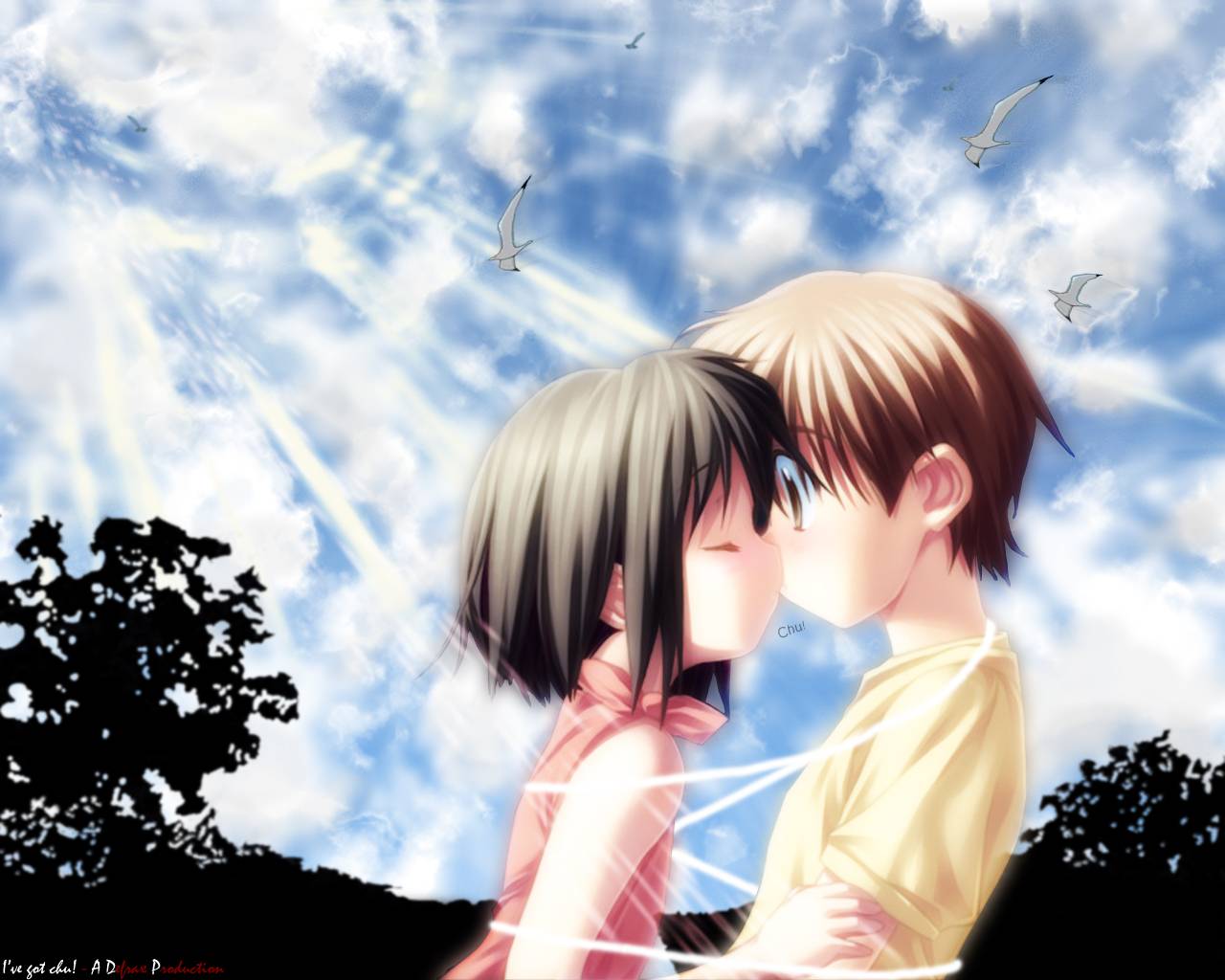 Detail Anime Kiss Wallpaper Nomer 45