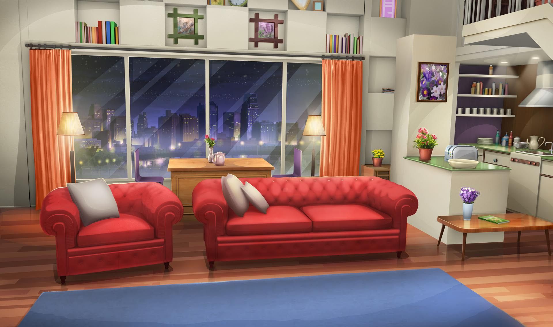 Detail Anime Living Room Nomer 12