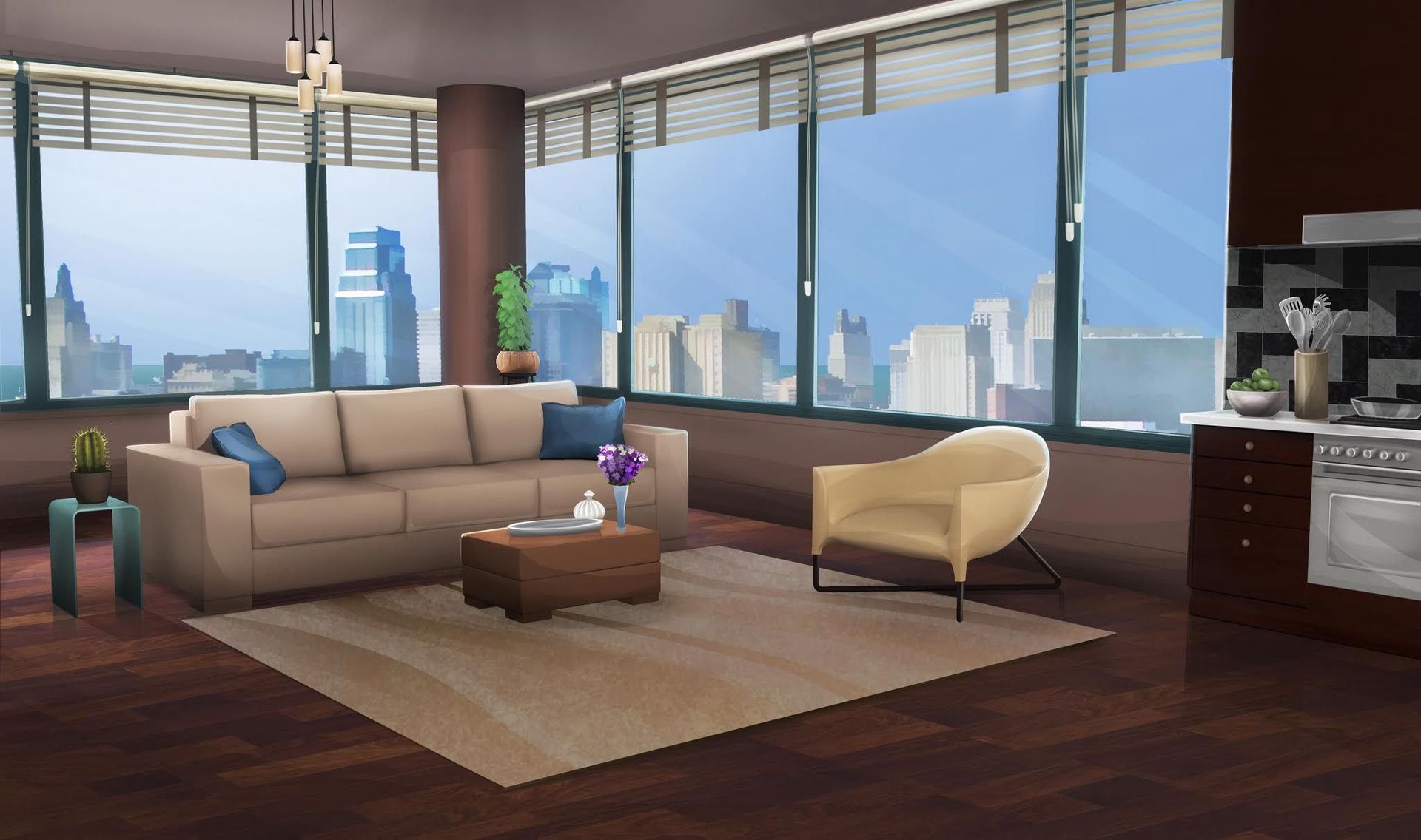 Detail Anime Living Room Nomer 13