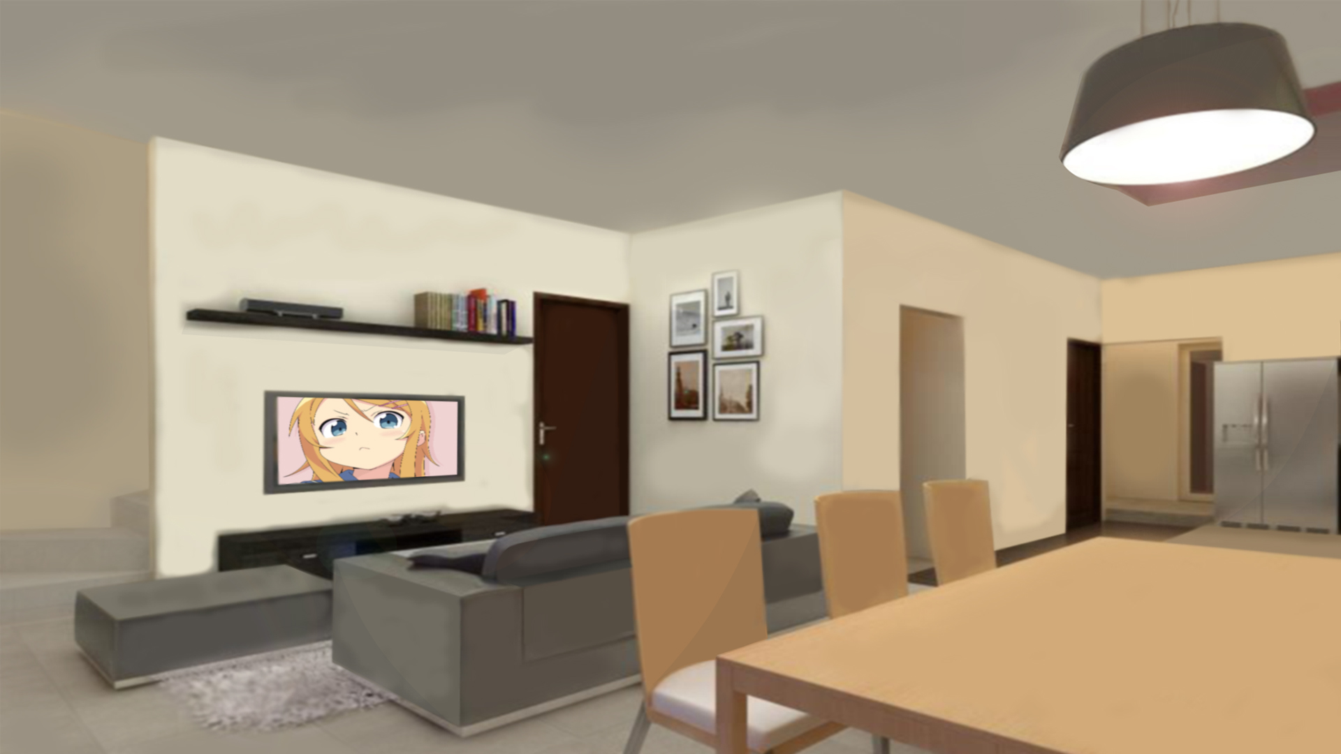 Detail Anime Living Room Nomer 20