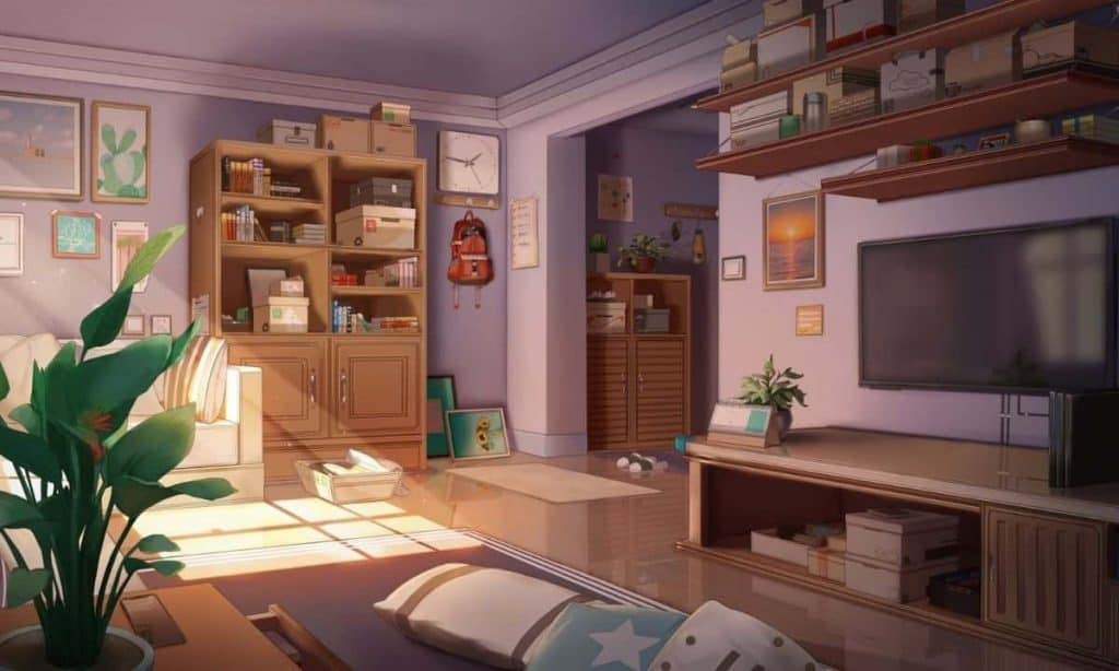 Detail Anime Living Room Nomer 8