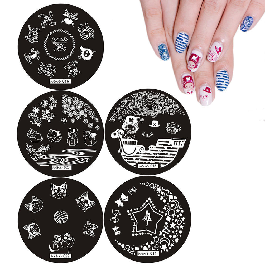 Detail Anime Nail Stamping Plates Nomer 14