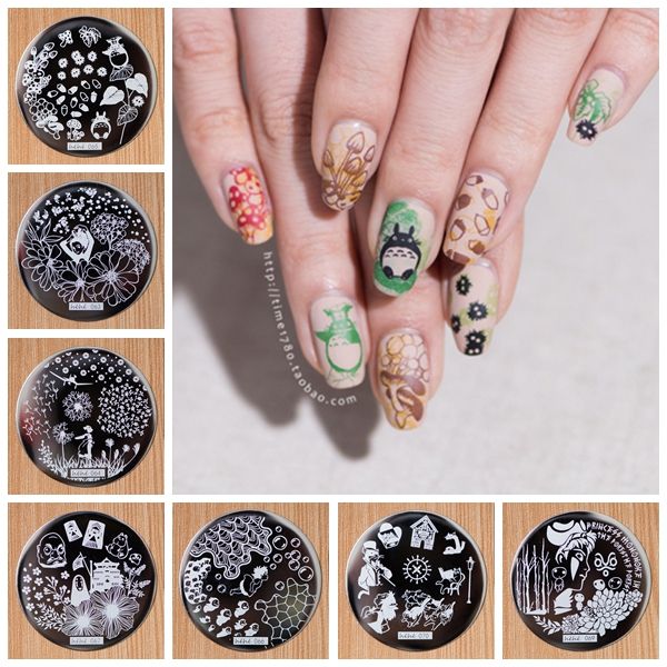 Detail Anime Nail Stamping Plates Nomer 26