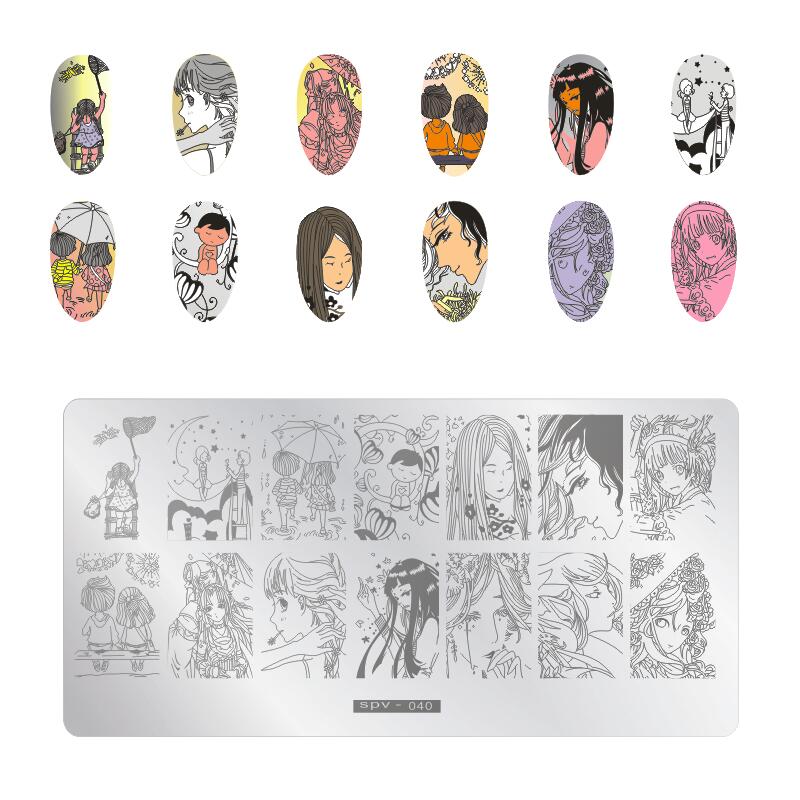 Detail Anime Nail Stamping Plates Nomer 9