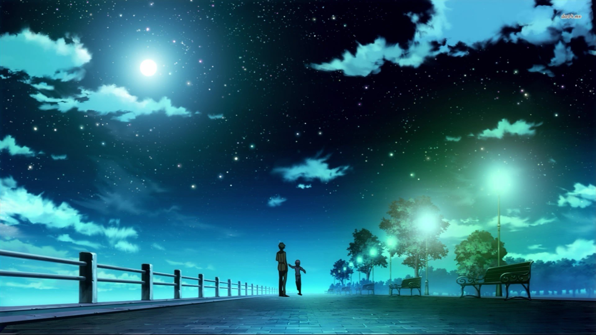 Detail Anime Night Scenery Wallpaper Nomer 25