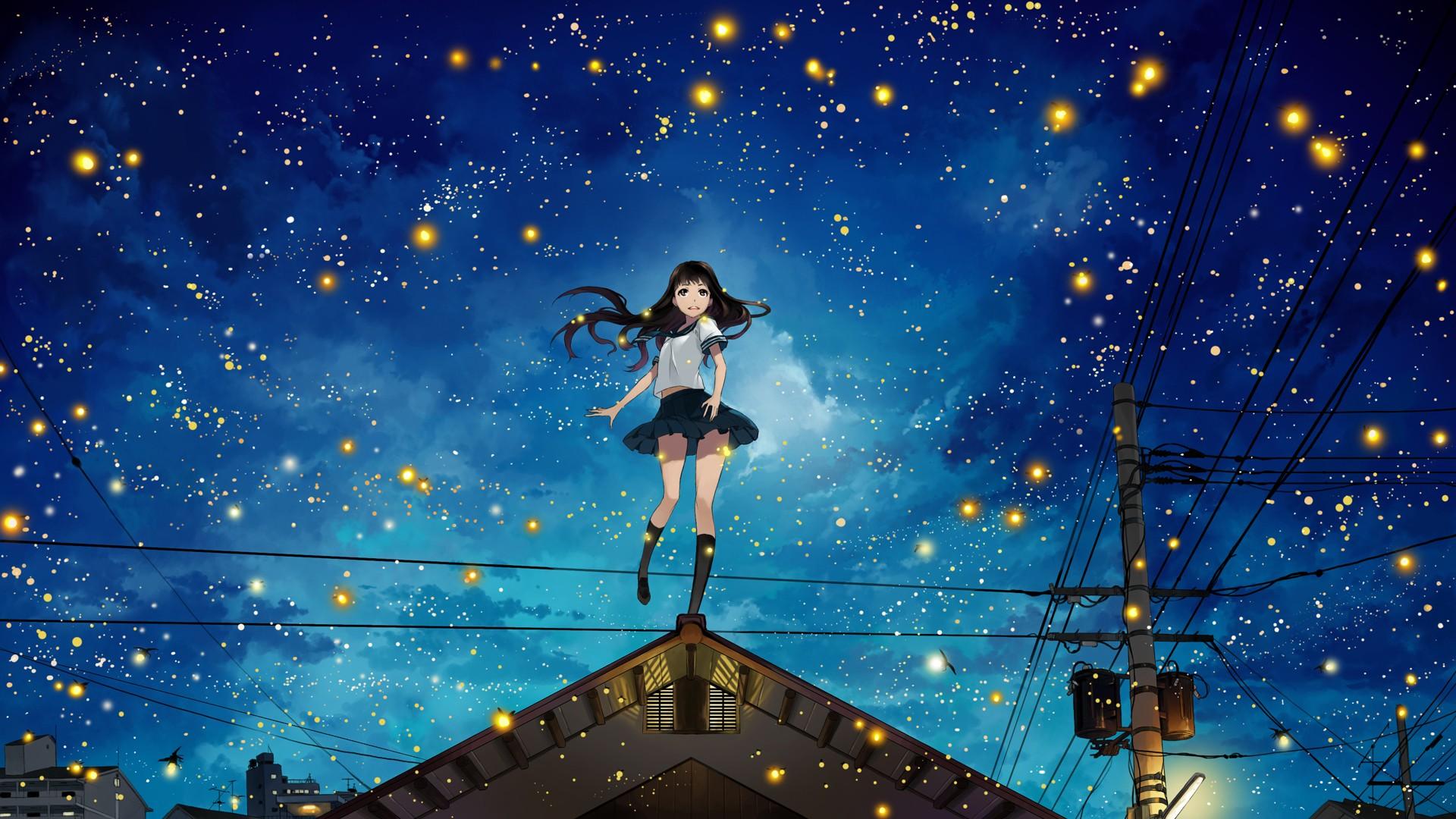 Detail Anime Night Scenery Wallpaper Nomer 37