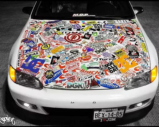 Anime Sticker Bomb Car - KibrisPDR