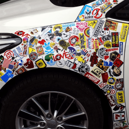 Detail Anime Sticker Bomb Car Nomer 24