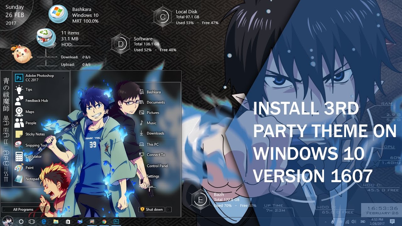 Detail Anime Windows 10 Theme Nomer 11