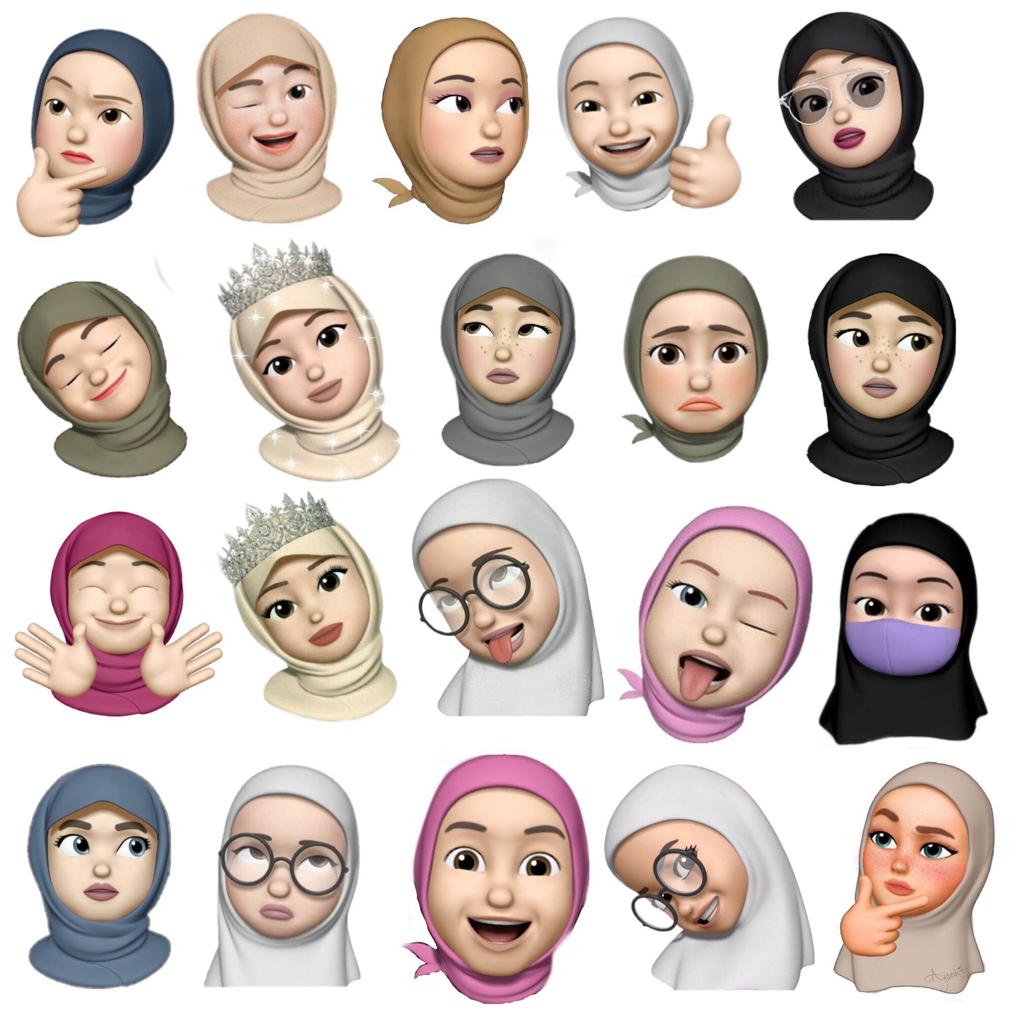 Detail Animoji Hijab Terbaru Nomer 26