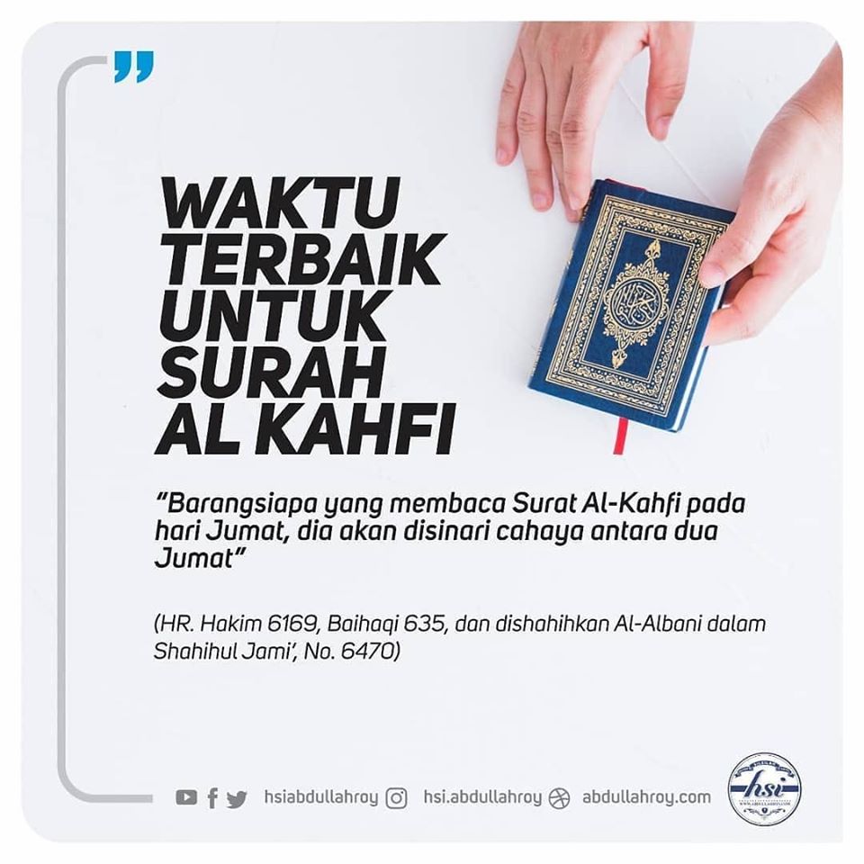 Detail Anjuran Membaca Surat Al Kahfi Nomer 27