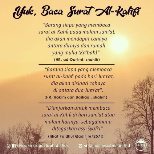 Detail Anjuran Membaca Surat Al Kahfi Nomer 9