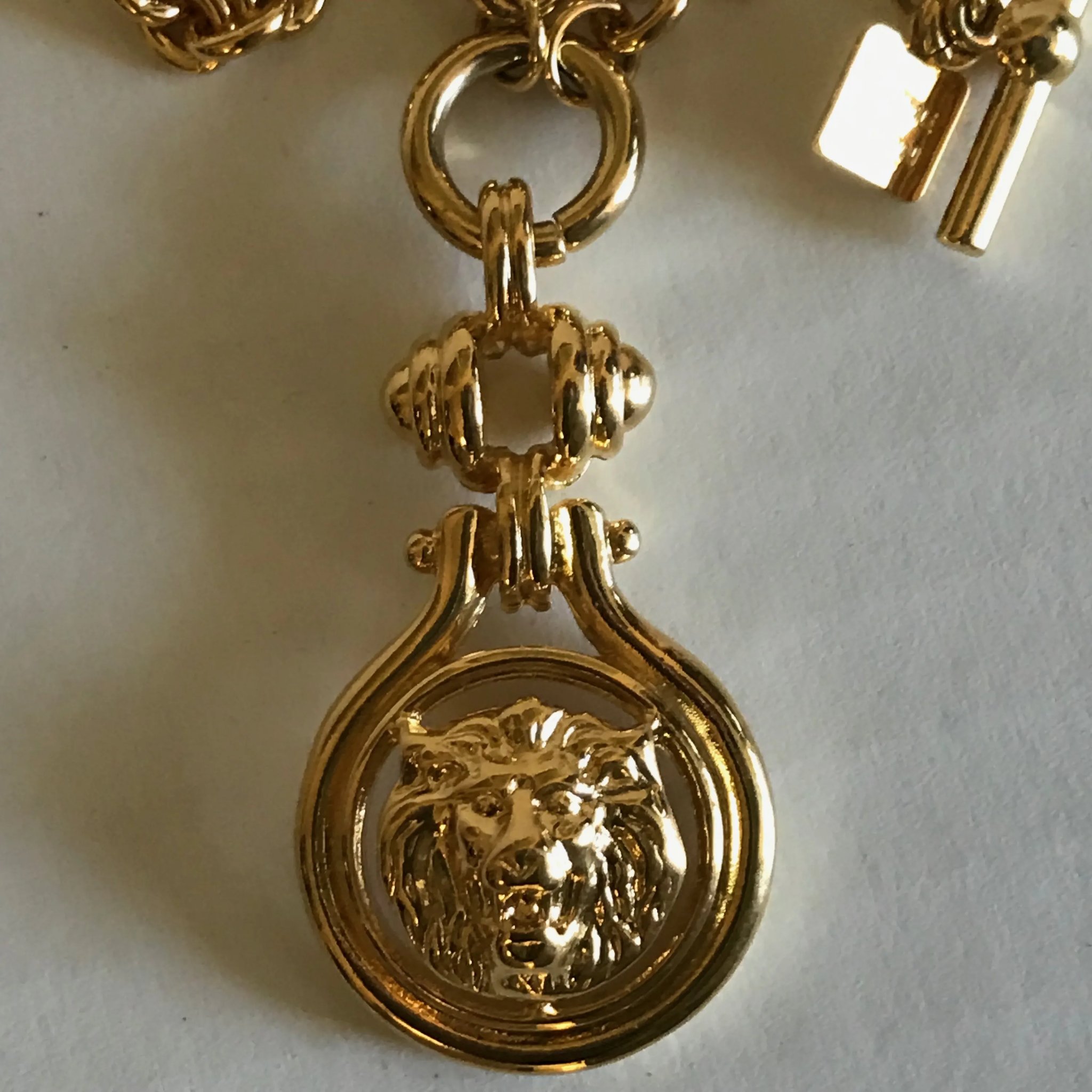 Detail Anne Klein Lion Necklace Gold Nomer 21