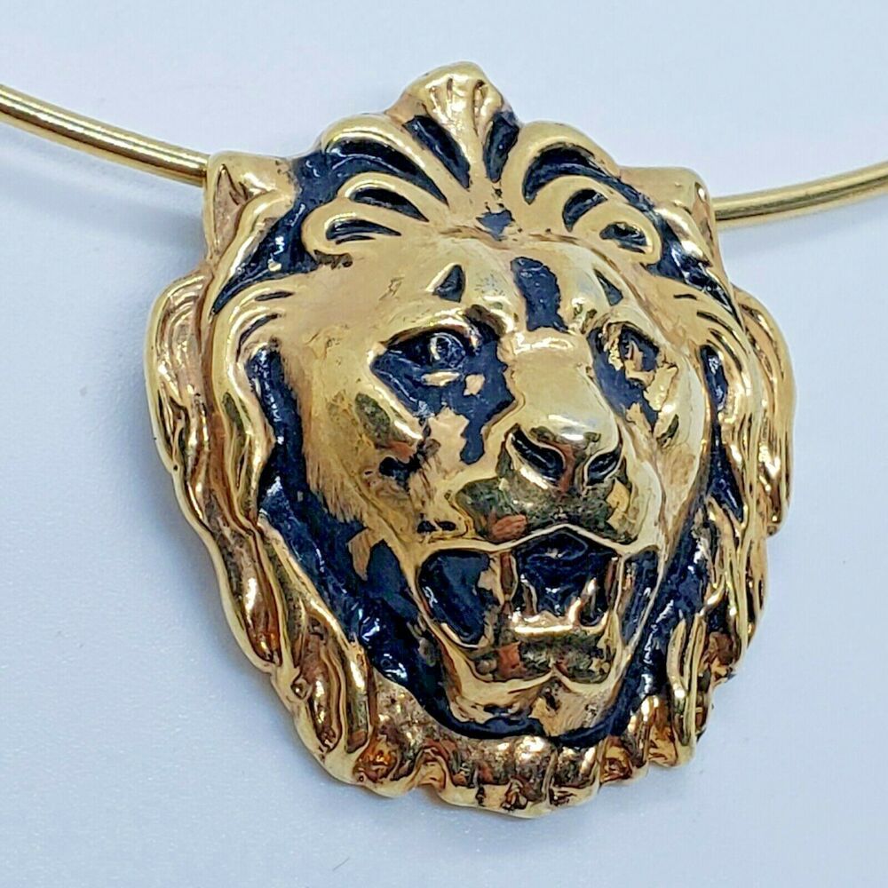 Detail Anne Klein Lion Necklace Gold Nomer 29