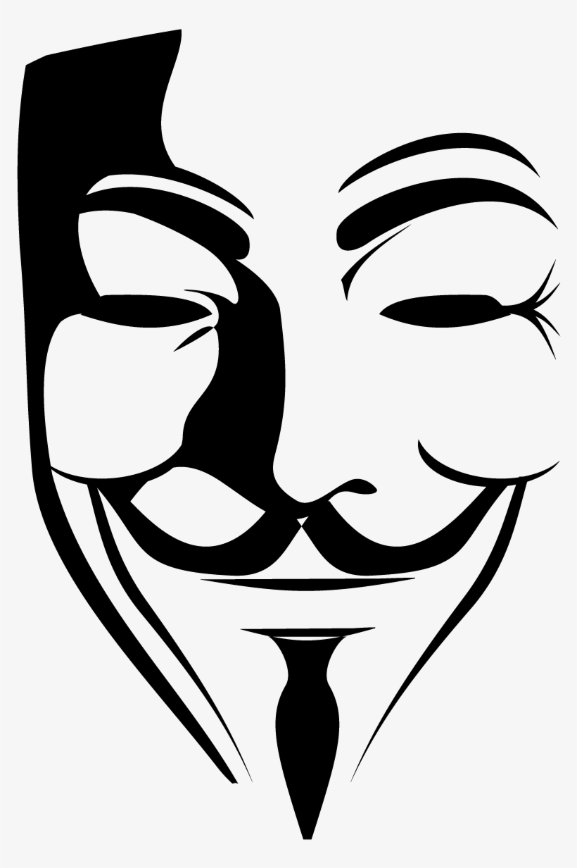 Detail Anonymous Mask Vector Nomer 11