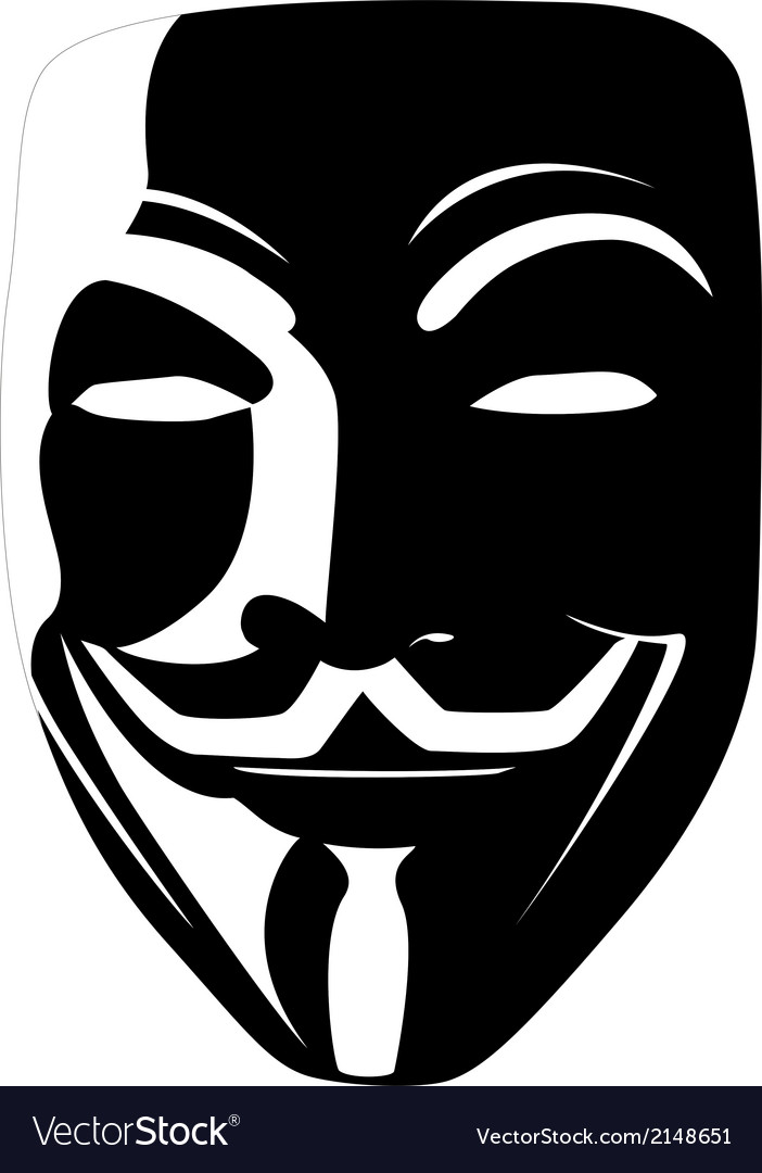 Detail Anonymous Mask Vector Nomer 14