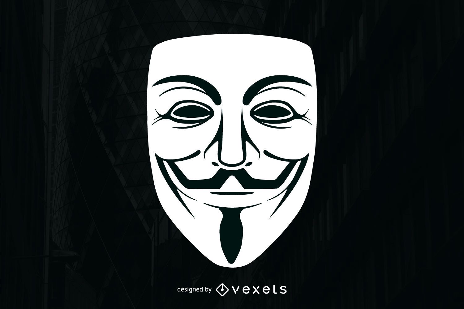 Detail Anonymous Mask Vector Nomer 17